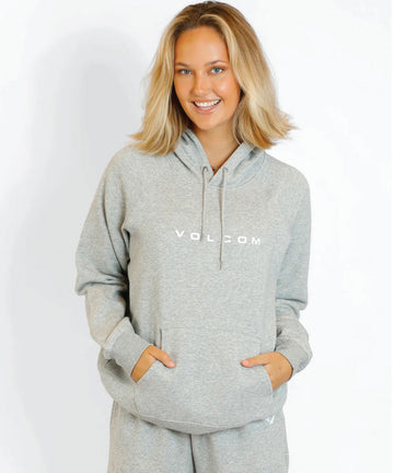 Volcom Womens Get More Hoodie - Heather Grey